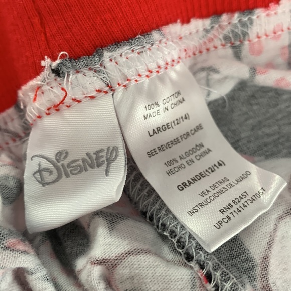 Large Disney Mickey Mouse glasses 100% cotton pajama Capri pants - Picture 2 of 2
